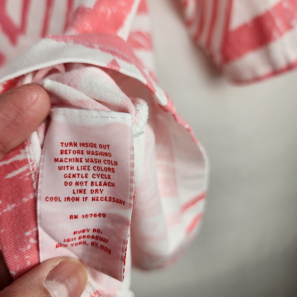 Ruby Rd. Abstract Line Graphic 3/4 Slv Top (S) - image 4